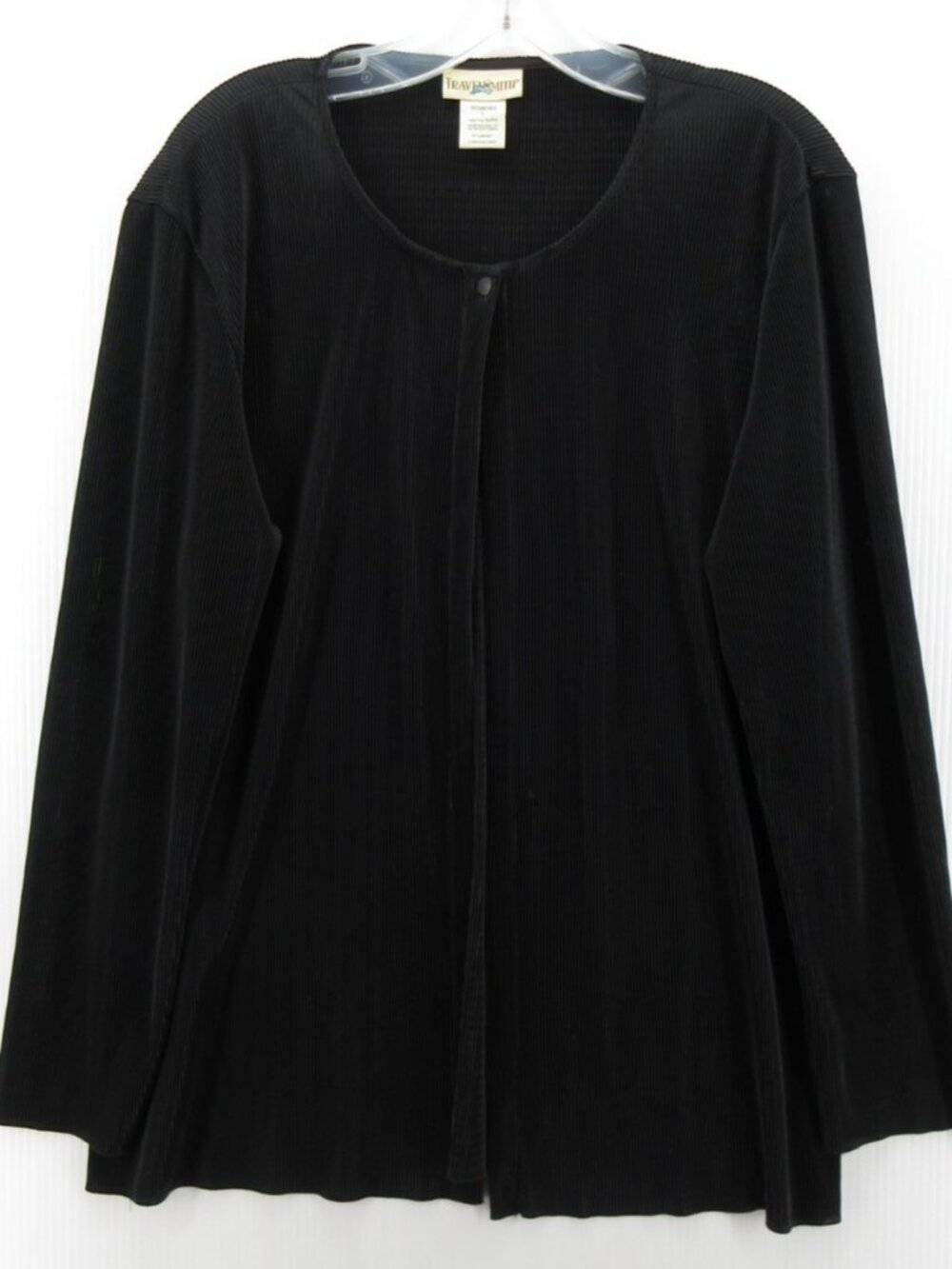 VINTAGE Travel Smith Top Large Cardigan Blouse Minimalist USA Made